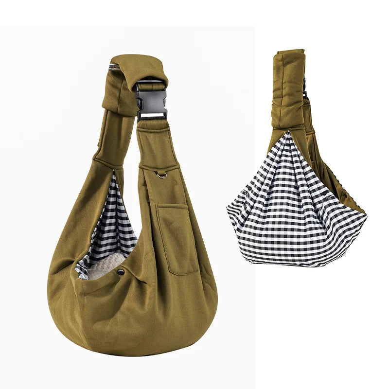 Cómoda bolsa para perros, bandolera para mascotas, bolso grande para viajes al aire libre, portátil, para gatos, cachorros, bolsa portabebés para perros pequeños y medianos