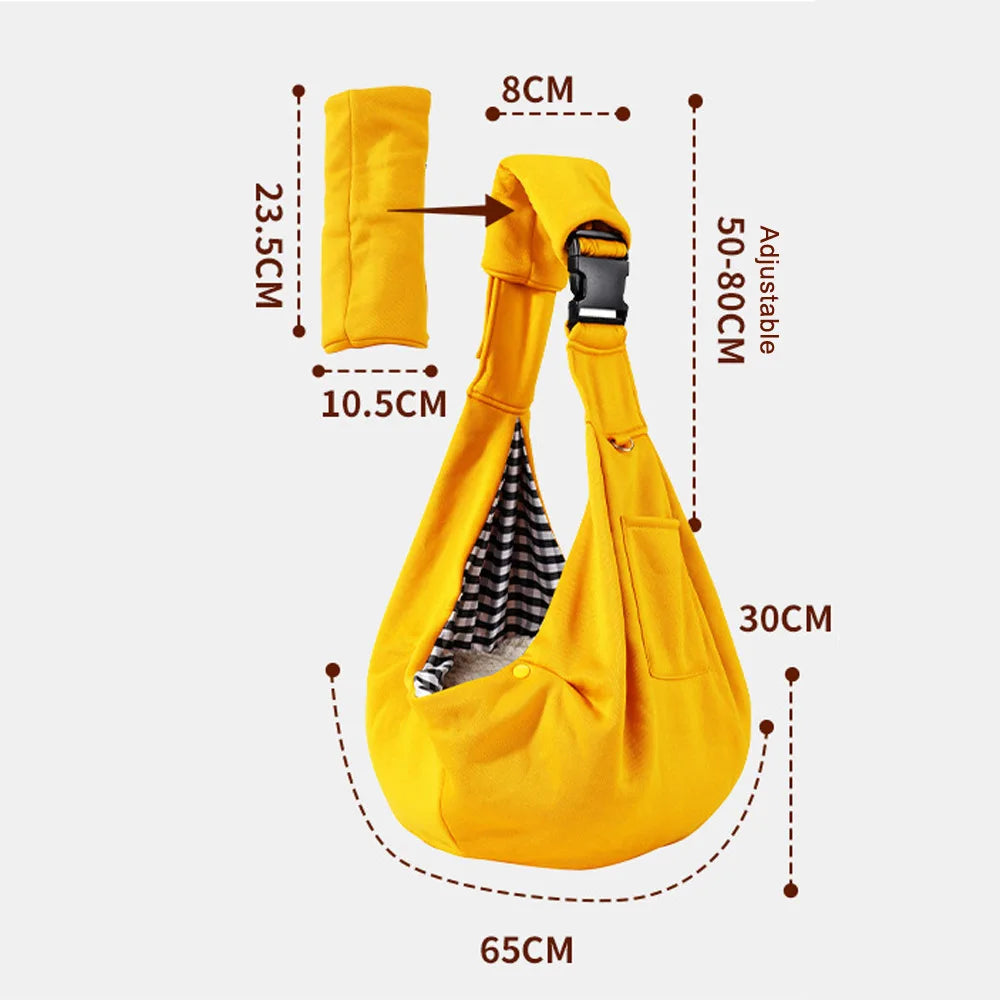 Cómoda bolsa para perros, bandolera para mascotas, bolso grande para viajes al aire libre, portátil, para gatos, cachorros, bolsa portabebés para perros pequeños y medianos