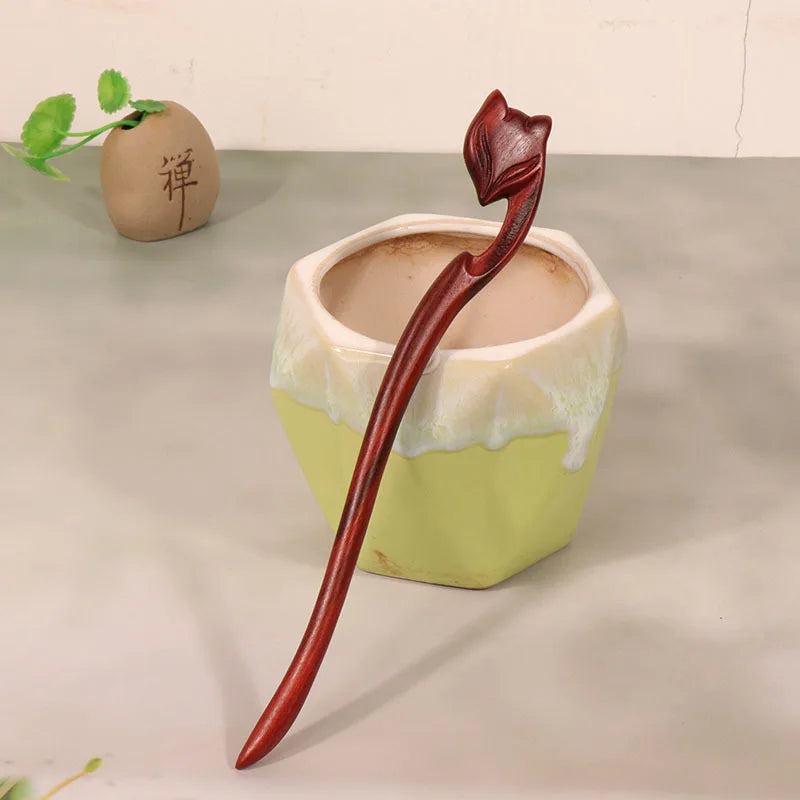 Horquilla de sándalo Retro nuevo Cheongsam chino, tocado de pelo Pan, horquilla de madera bonita de estilo antiguo de alta calidad