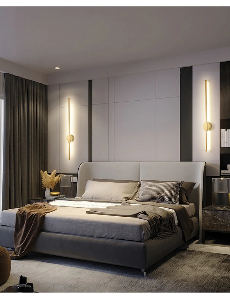 Luz de pared moderna, decoración LED Original para habitación, dormitorio, sala de estar, luces para pared de TV, electrodomésticos, accesorios de iluminación simples