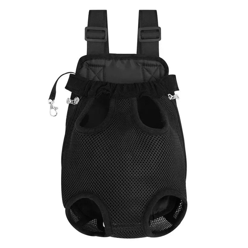 Mochila para mascotas, bolso de hombro doble portátil para gatos, bolsa transportadora para perros de viaje al aire libre, bolsa frontal para perros, mochila de malla