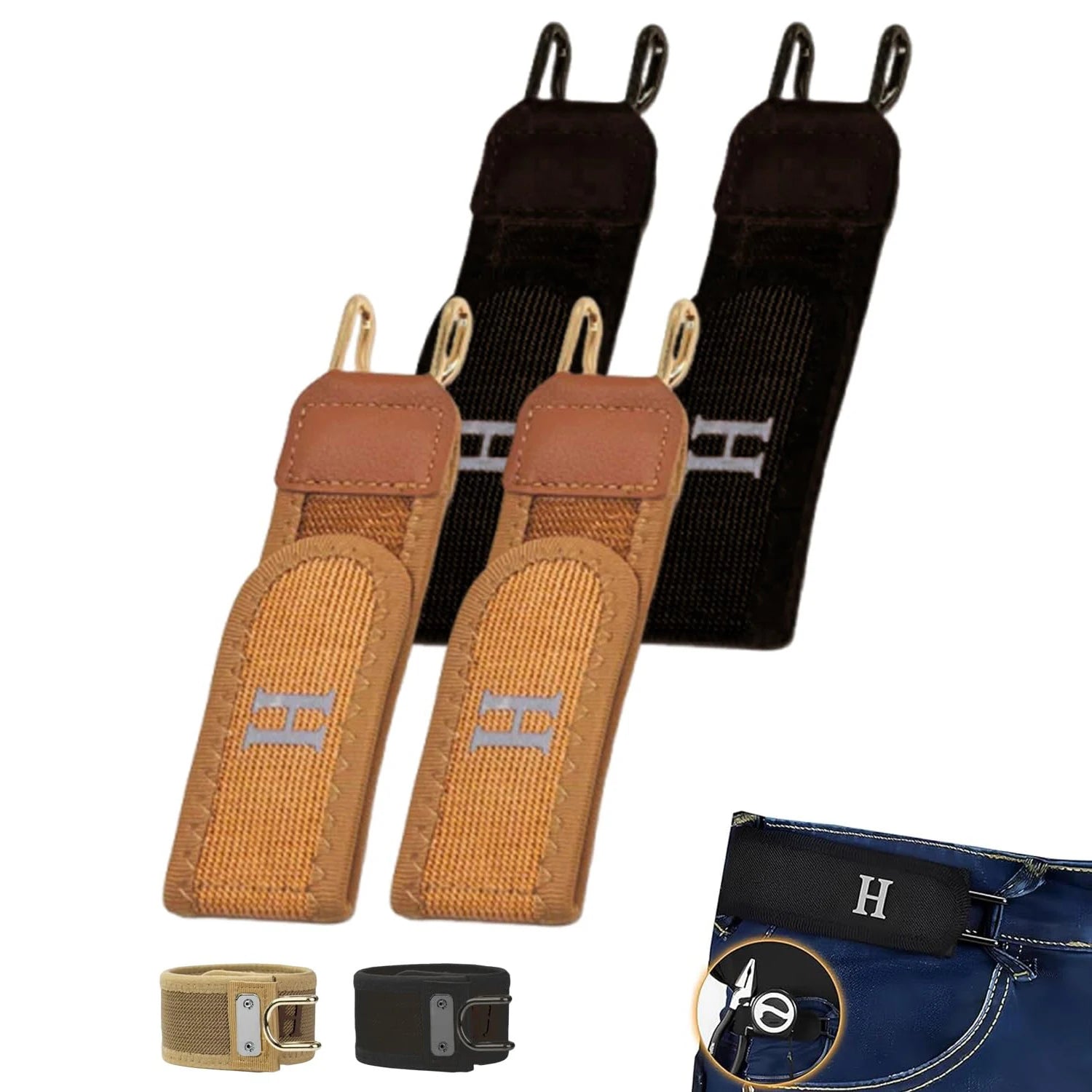 Cinturones de cintura sin hebilla para hombre, cinturones elásticos ultrasuaves sin hebilla, cinturón cómodo y elegante a la moda, cinturón sin hebilla Unisex